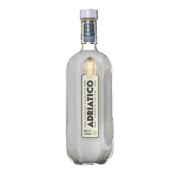 Adriatico représente une nouvelle génération de liqueur d’Amaretto. Produit à partir d'ingrédients italiens 100% naturels, notamment des amandes récoltées à la main. Cette version Bianco est Vegan, ne contient ni lait ni crème de provenance animale, uniquement de l’amande blanche ce qui lui donne cet aspect soyeux et reconnaissable. Un vrai délice !