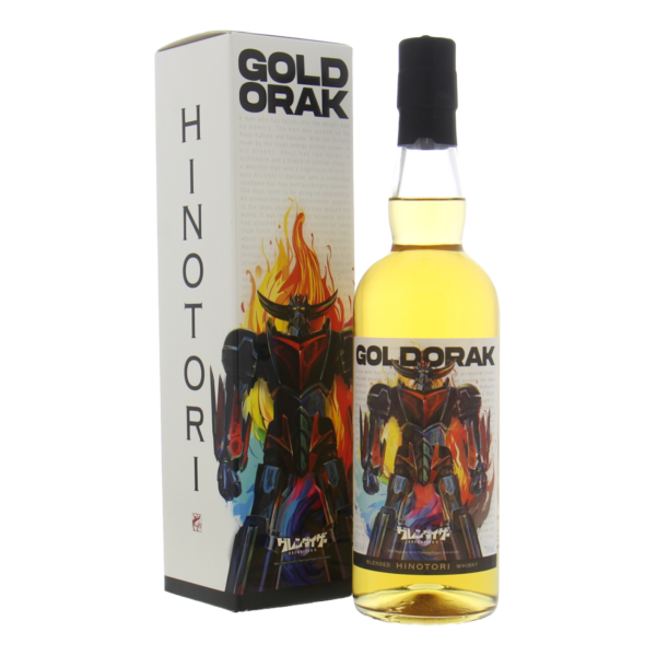 Découvrez le Goldorak Grendizer 2024 Limited Edition, un whisky japonais artisanal élaboré avec soin pour une expérience unique. Assemblé à partir de maïs, blé et malt, il offre un profil floral et fruité, vieilli en fûts de chêne américain et français. À 43 %, ce whisky révèle des notes riches de fruits des bois, de miel et une touche de banane, avec une finale douce et persistante.