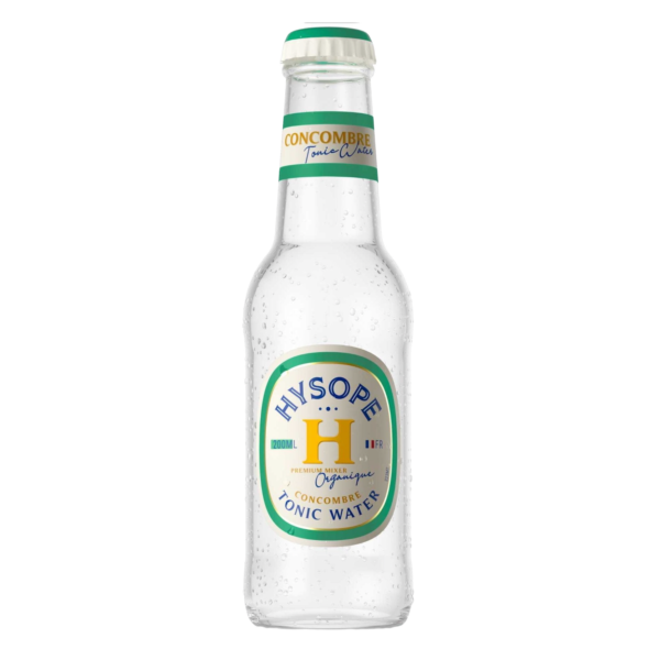 Le Tonic Water Concombre d'Hysope est incolore, frais et floral, avec une subtile odeur de concombre et une légère amertume. Spécialiste des boissons toniques d'exception, Hysope crée des expériences gustatives raffinées, parfaites pour adoucir l’amertume des gins. Idéal pour les cocktails estivaux, il se déguste seul ou comme base pour des créations originales.